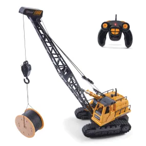 Top Race 12 Channel RC Remote Control Crane Tractor, Battery Powered Radio Control