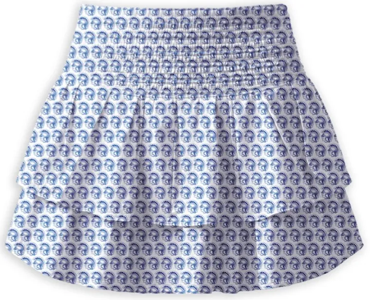 Trojan Logo Ruffle Bubble Skirt