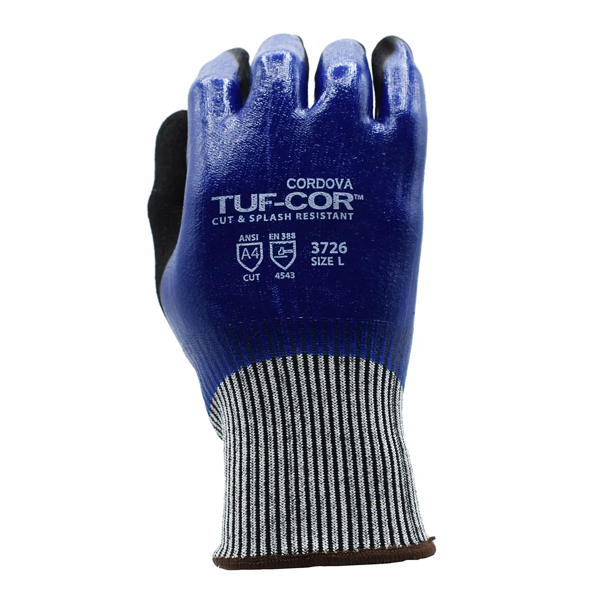 Tuf-Cor Cut-Resistant Gloves, ANSI Cut level A4, Bulk 10-Pack