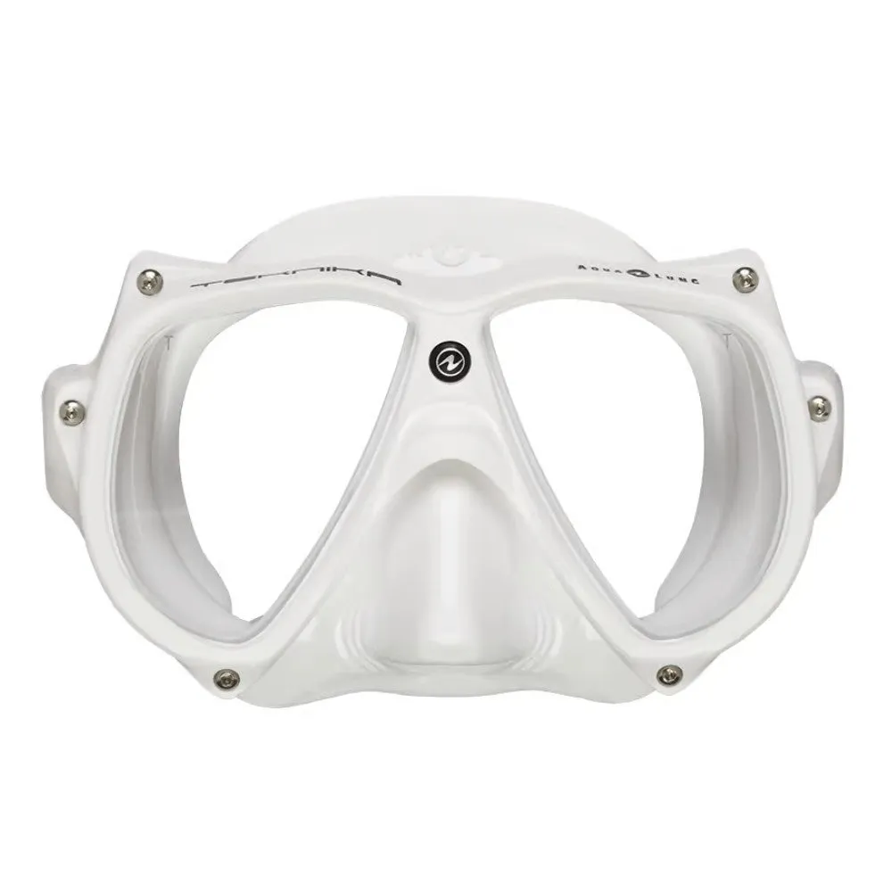 Used  Aqua Lung Teknika Double Lens Dive Mask - White