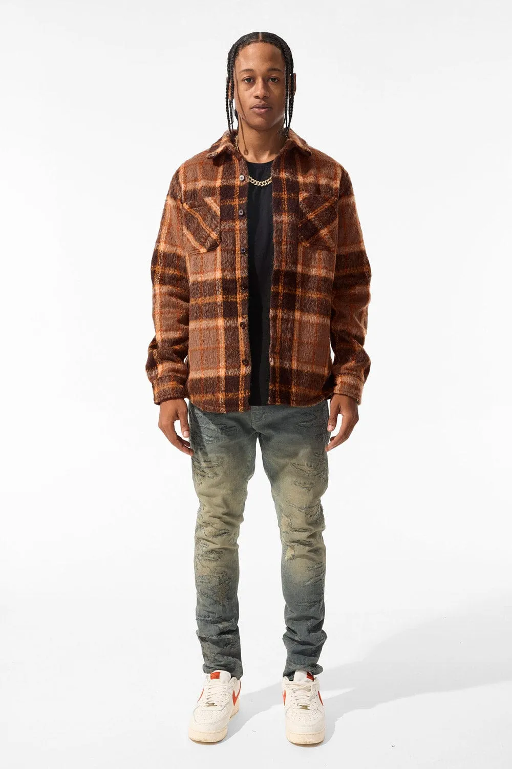 Vandal Flannel Shacket (Brown)