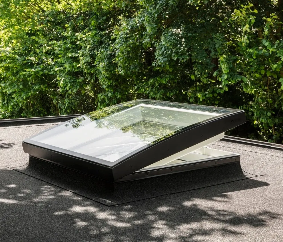 VELUX CVU 200100 1093 INTEGRA® Electric Curved Glass Rooflight Package 200 x 100 cm (Including CVU Triple Glazed Base & ISU Curved Glass Top Cover)