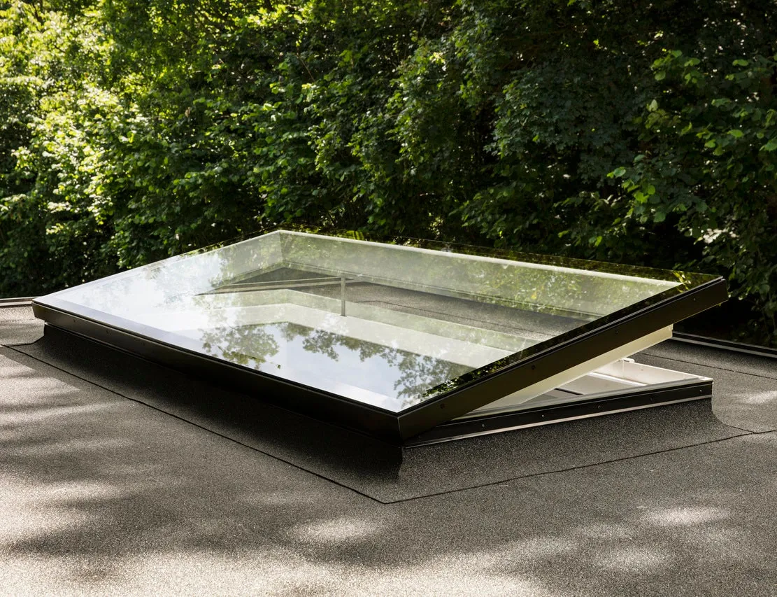 VELUX CVU INTEGRA® Electric Curved Glass Rooflight Package with Double Glazed Base (New Generation)