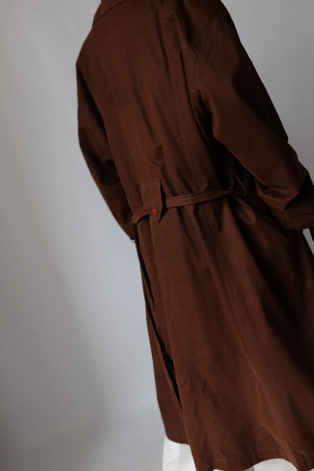 VINTAGE CHOCOLATE TRENCH COAT