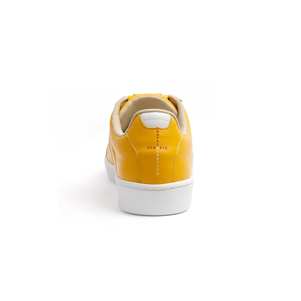 Women's Icon Genesis Spotlight Yellow White Leather Sneakers 91993-333