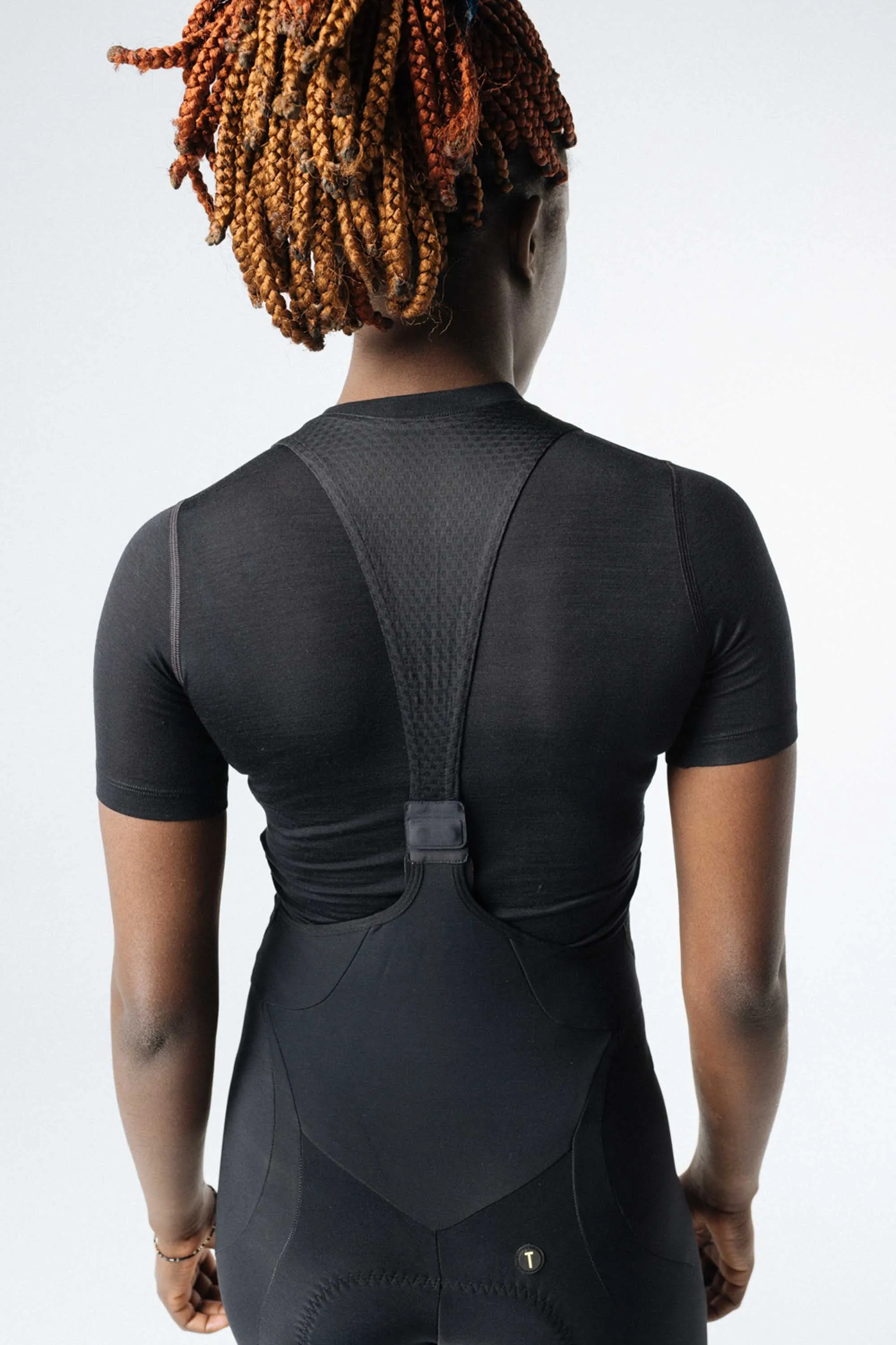 Women's Short Sleeve Base Layer Merino - Black