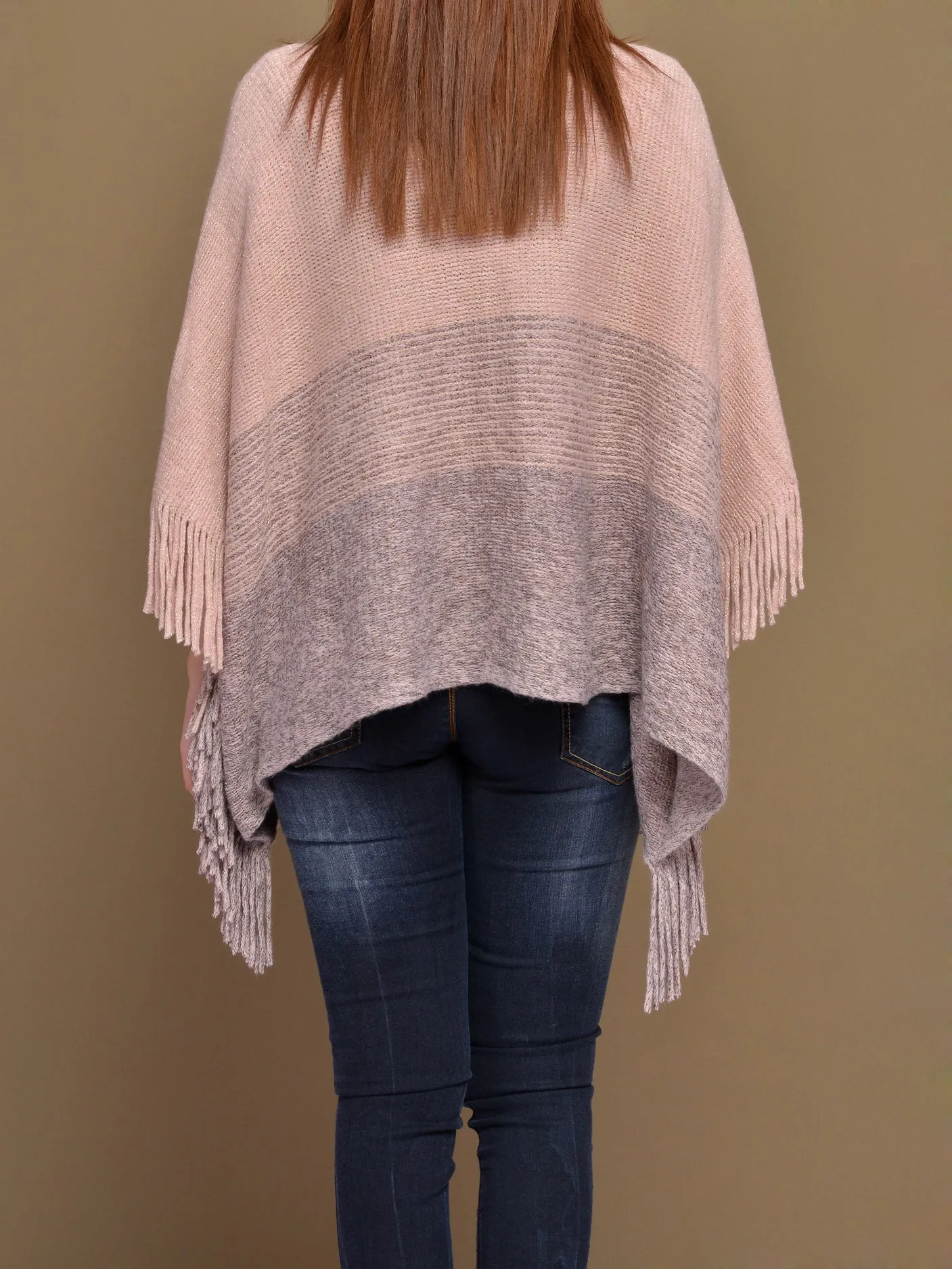 Woolen Shimmer Poncho