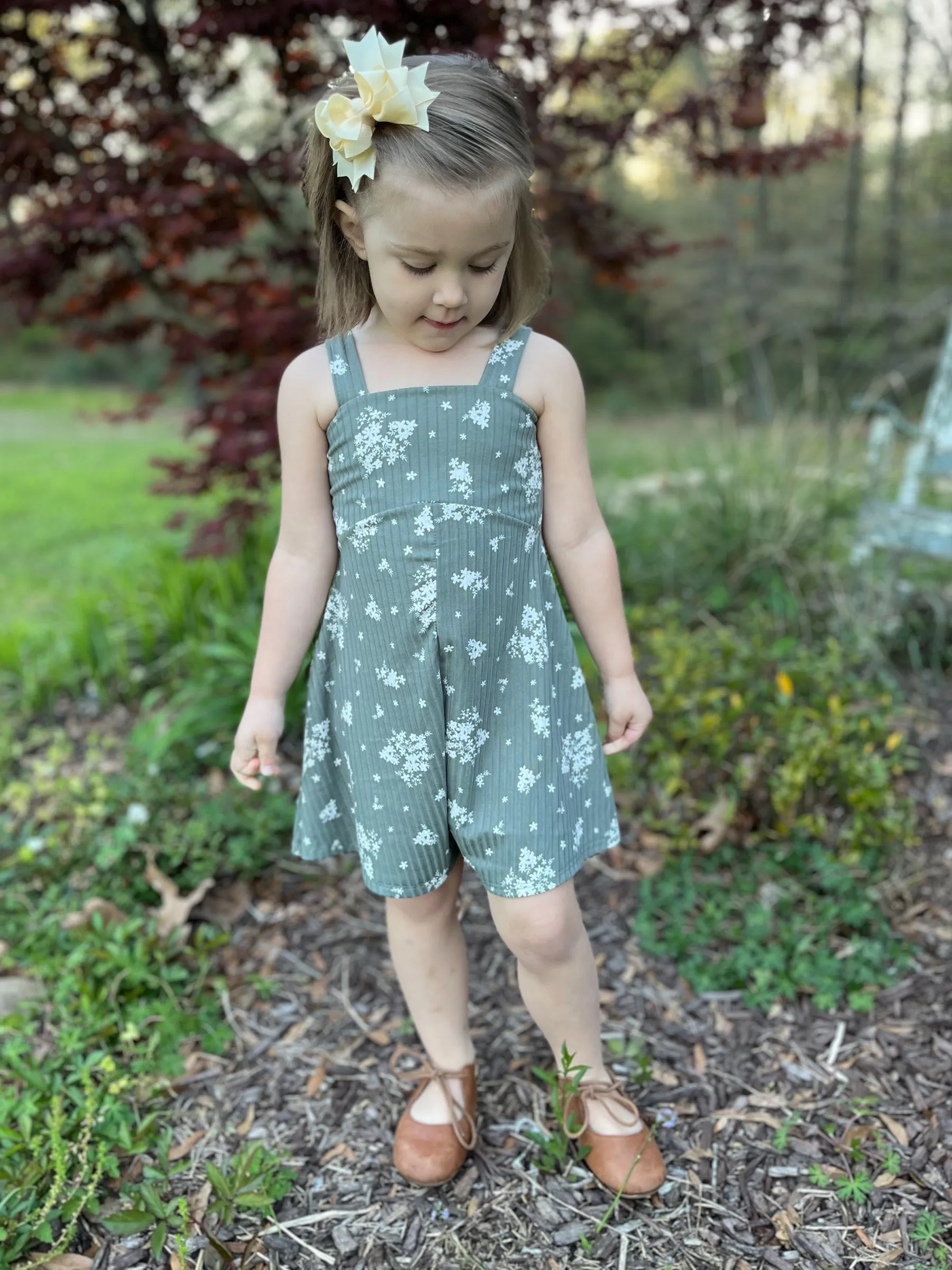 Youth Brinn Romper and Dress Digital Sewing Pattern Sizes NB-16Y