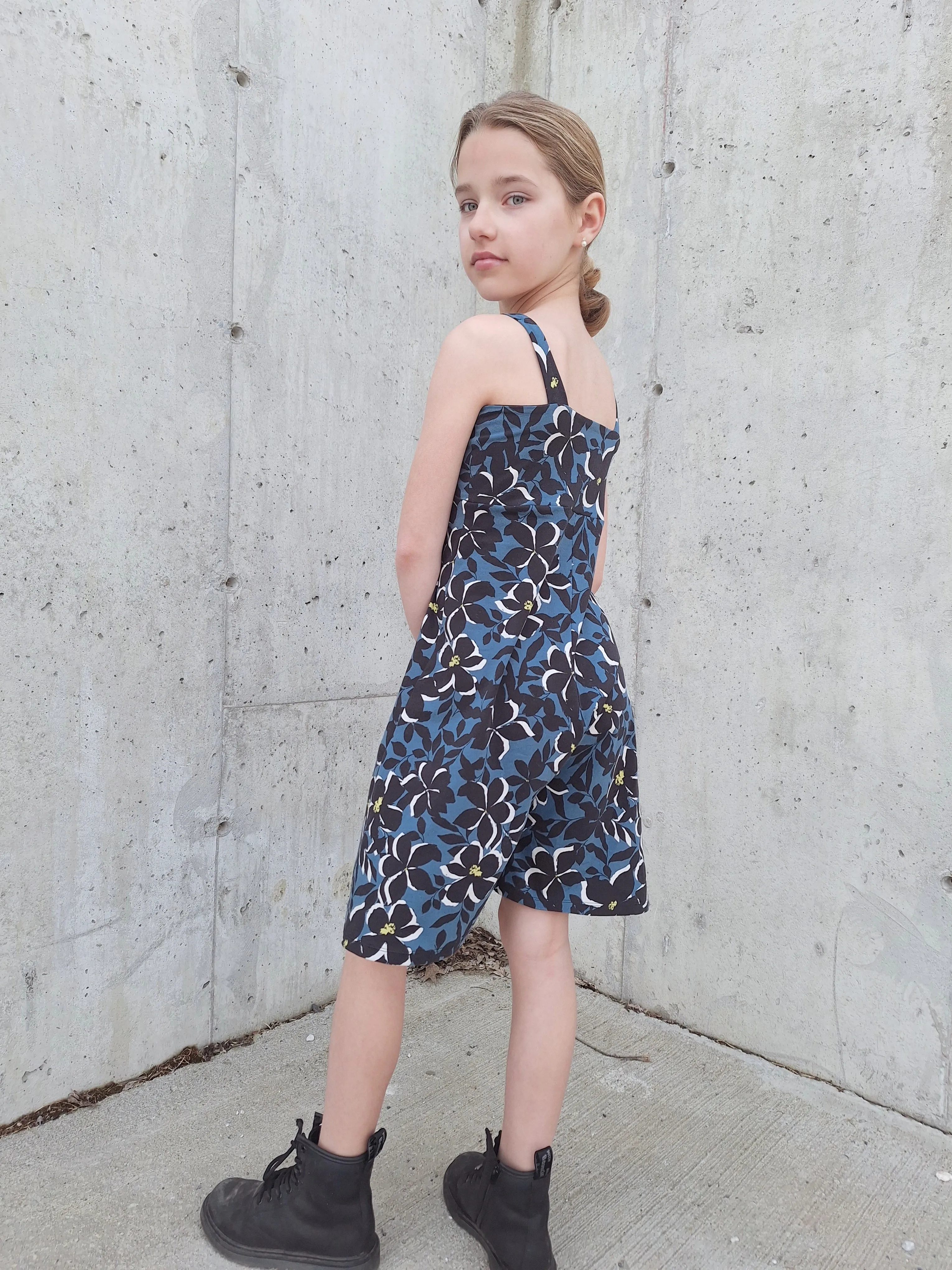 Youth Brinn Romper and Dress Digital Sewing Pattern Sizes NB-16Y