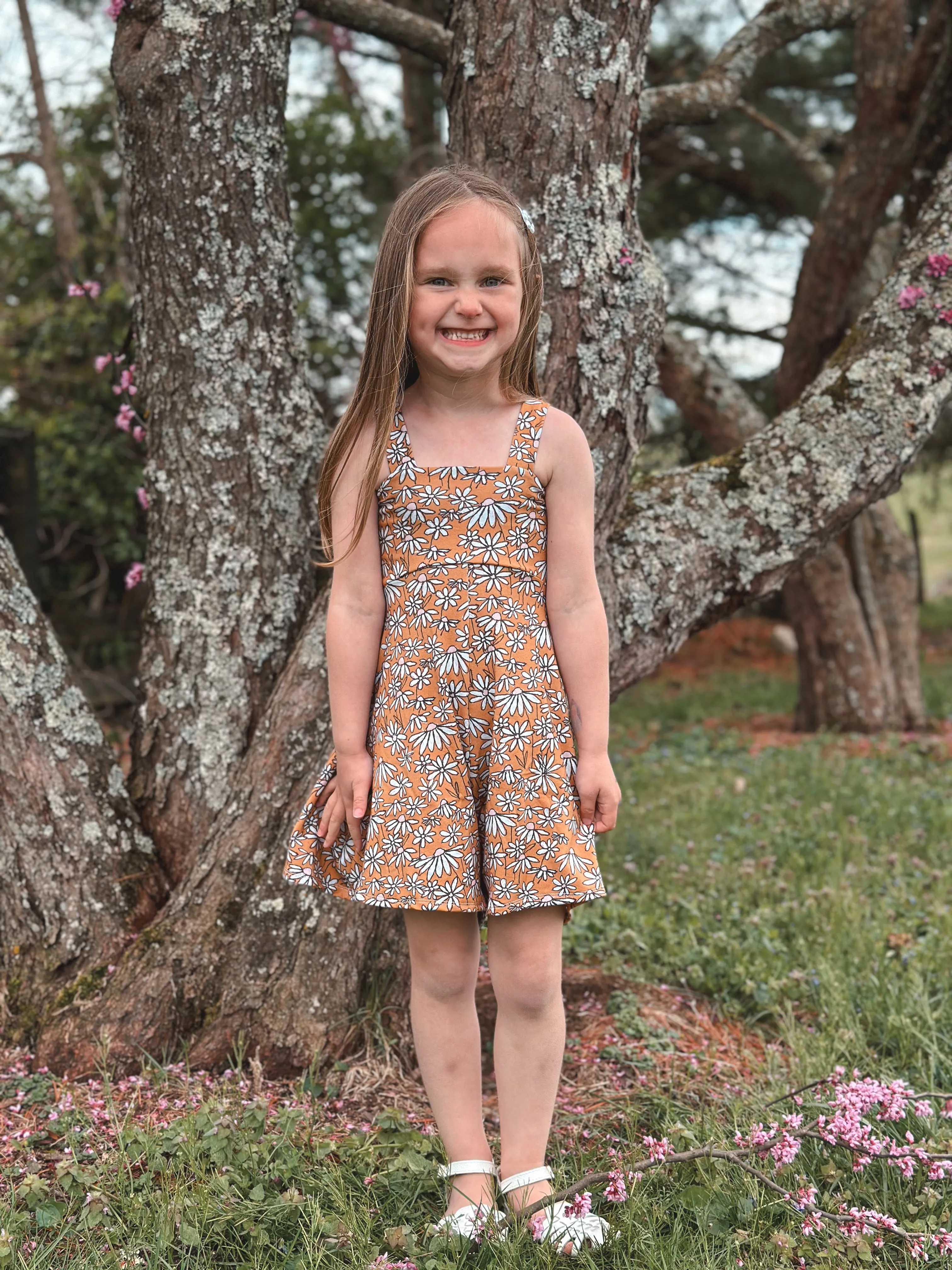 Youth Brinn Romper and Dress Digital Sewing Pattern Sizes NB-16Y