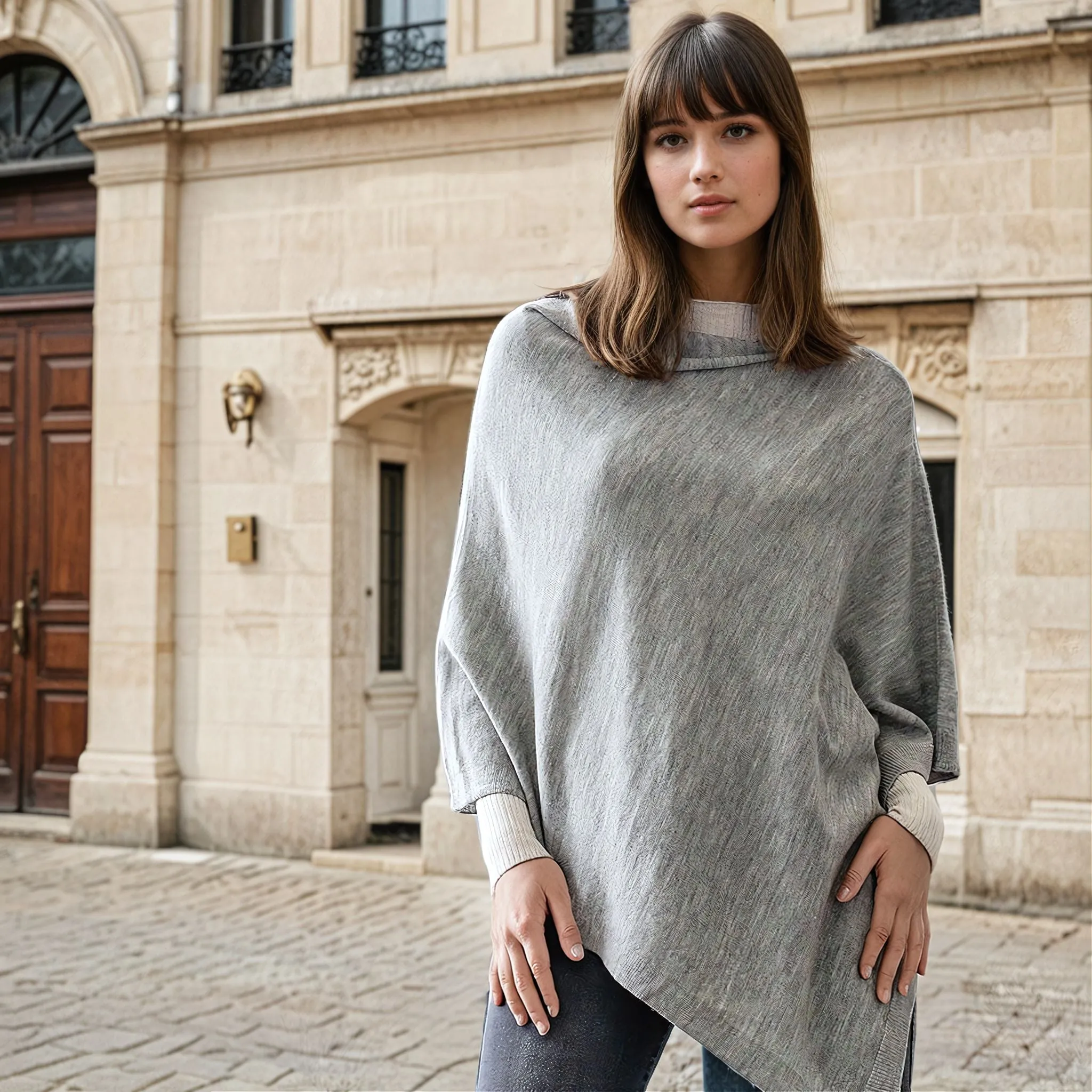 Zara Wool Poncho (Available in 4 colours)